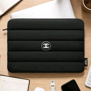 VIP Chanel Black Quilted Cosmetic Tablet Sleeve
